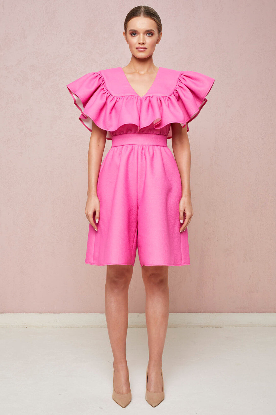JUMPSUIT WITH SHORT, WIDE LEGS