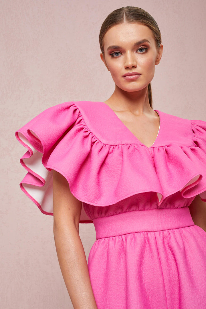 JUMPSUIT WITH SHORT, WIDE LEGS