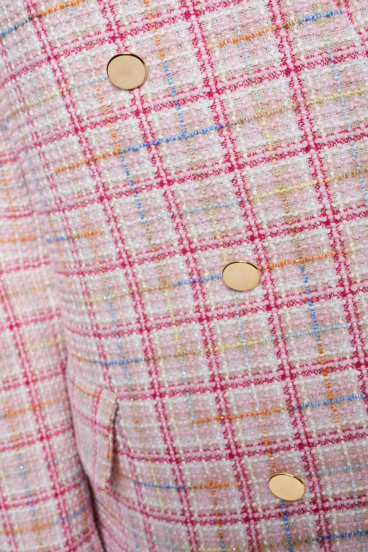 SIMONA DOUBLE-BREASTED TWEED JACKET