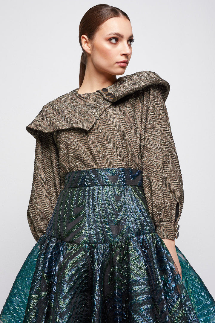FLARED HIGH-WAISTED SKIRT