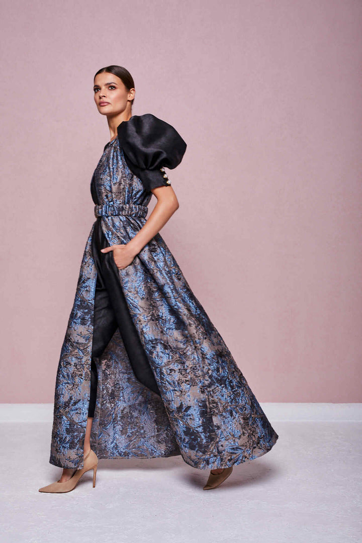 JUMPSUIT WITH A SWEETHEART NECKLINE AND TAPERED LEGS