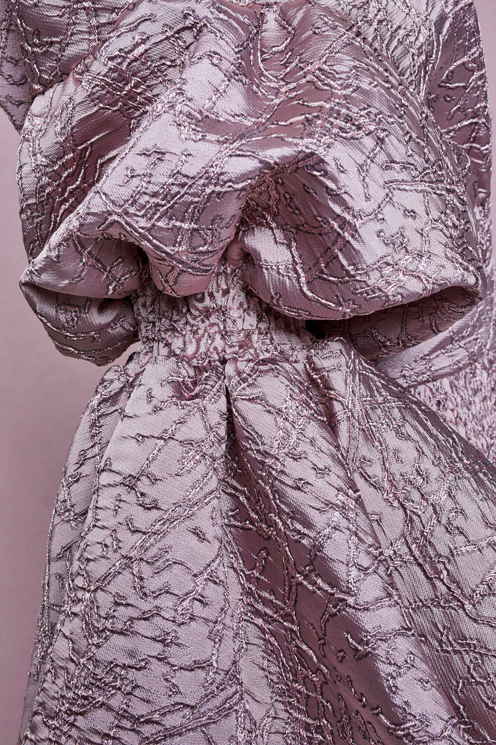 FLARED OFF-THE-SHOULDER DRESS