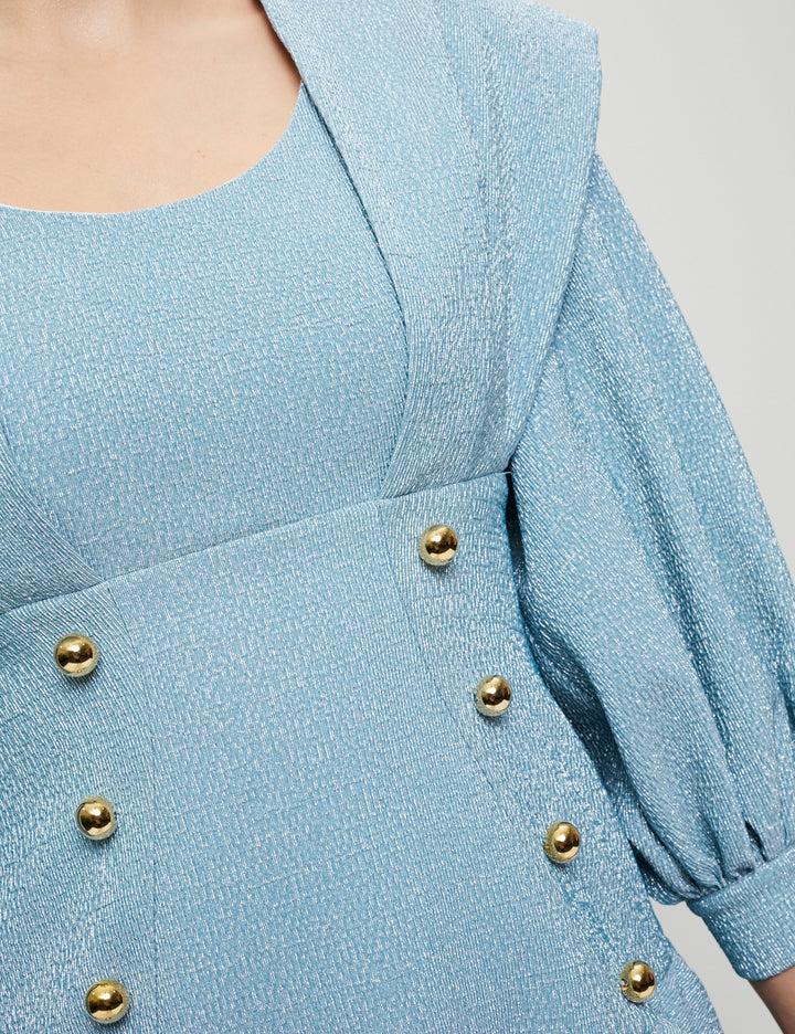 MIDI DRESS WITH A FLARED SKIRT