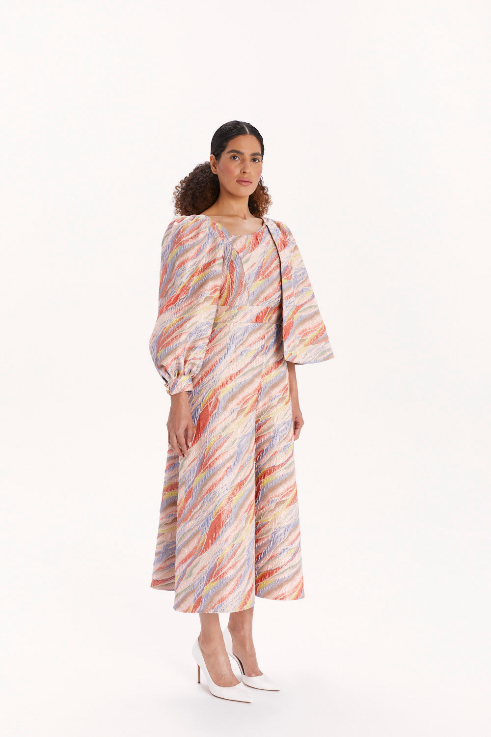 JUMPSUIT WITH WIDE LEGS AND AN ASYMMETRICAL NECKLINE