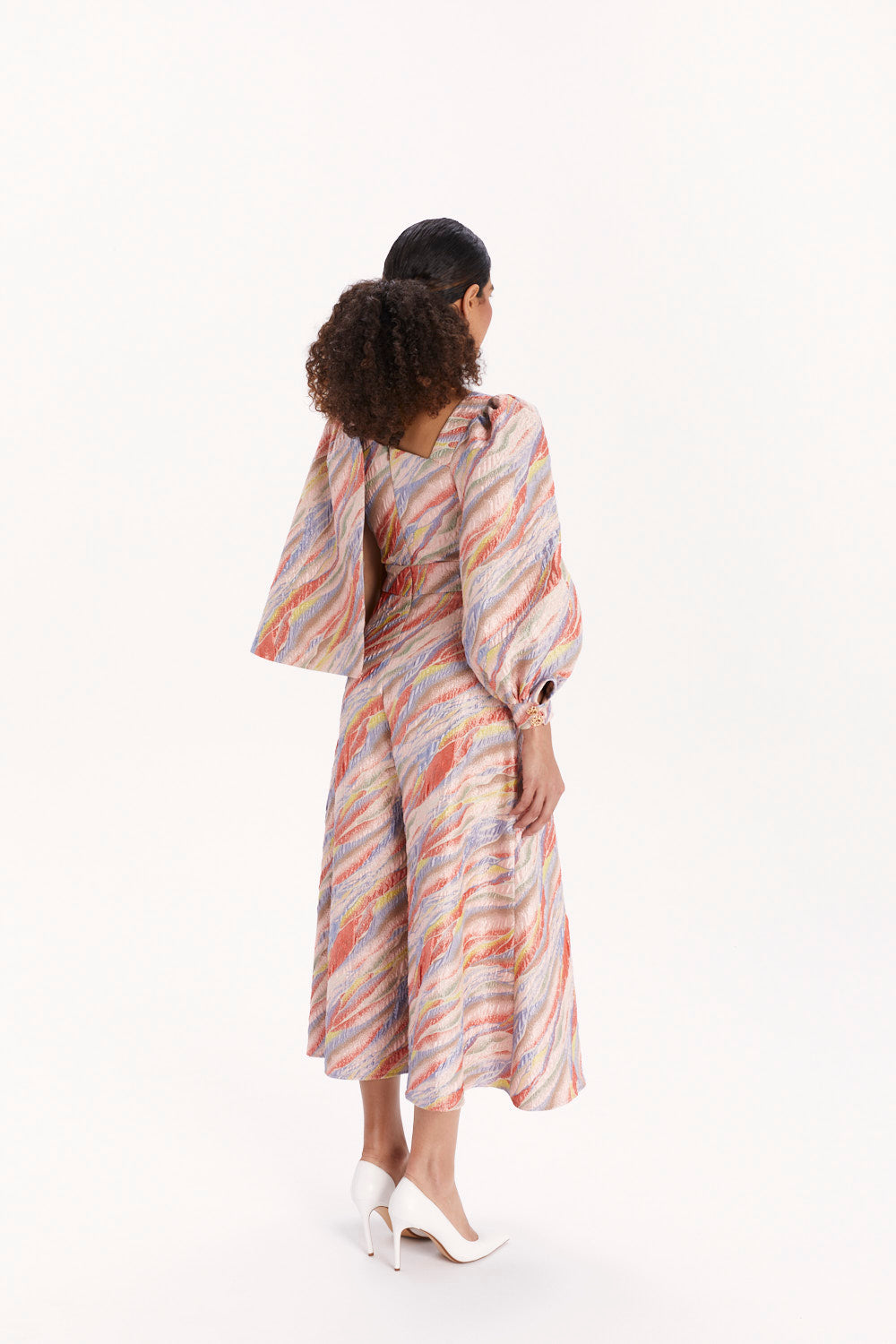 JUMPSUIT WITH WIDE LEGS AND AN ASYMMETRICAL NECKLINE