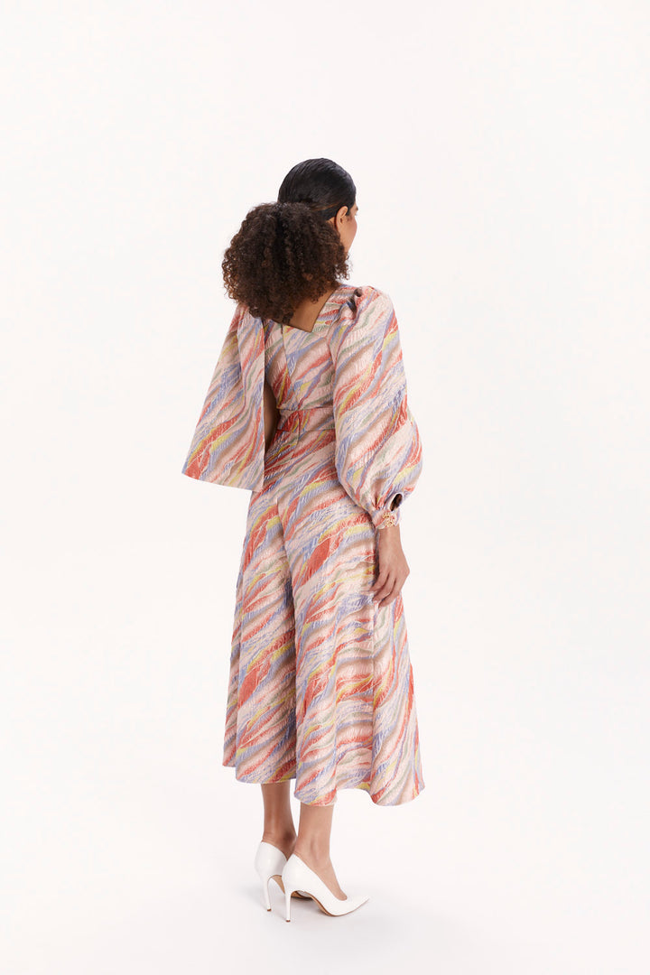 JUMPSUIT WITH WIDE LEGS AND AN ASYMMETRICAL NECKLINE