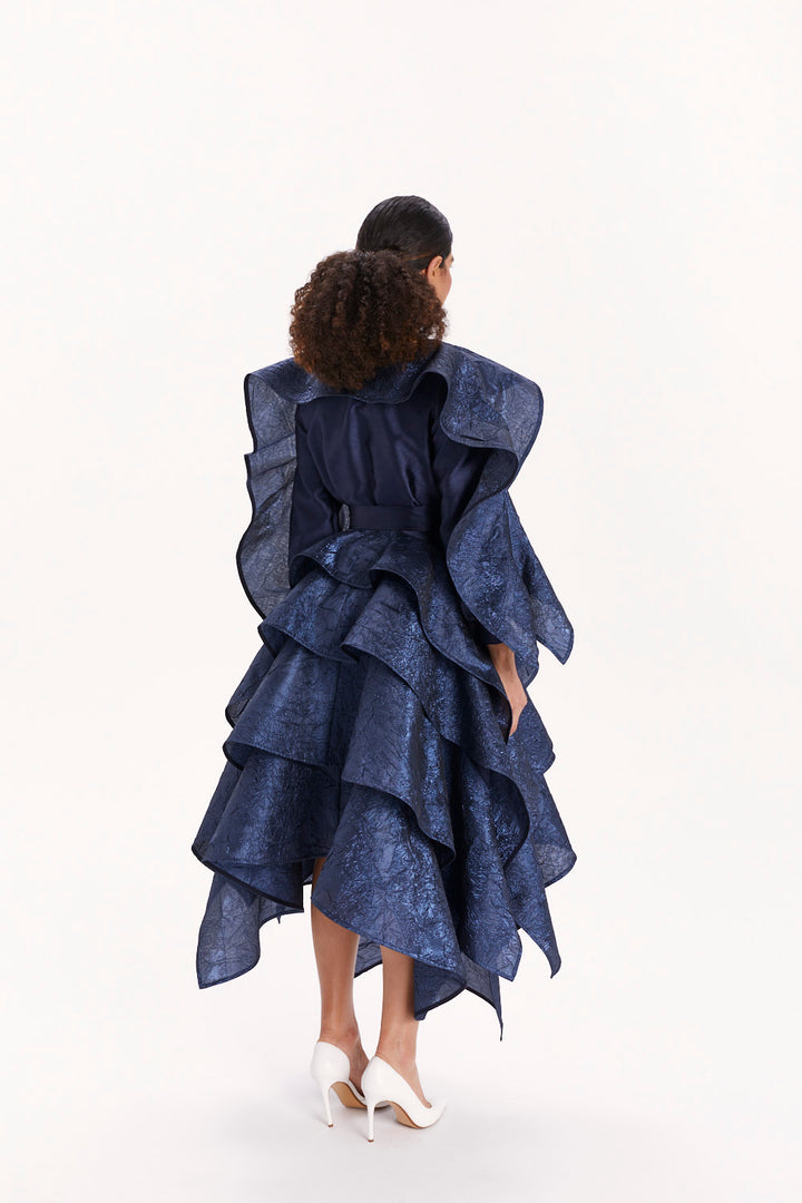 BLOUSE WITH RUFFLES ON THE SLEEVES