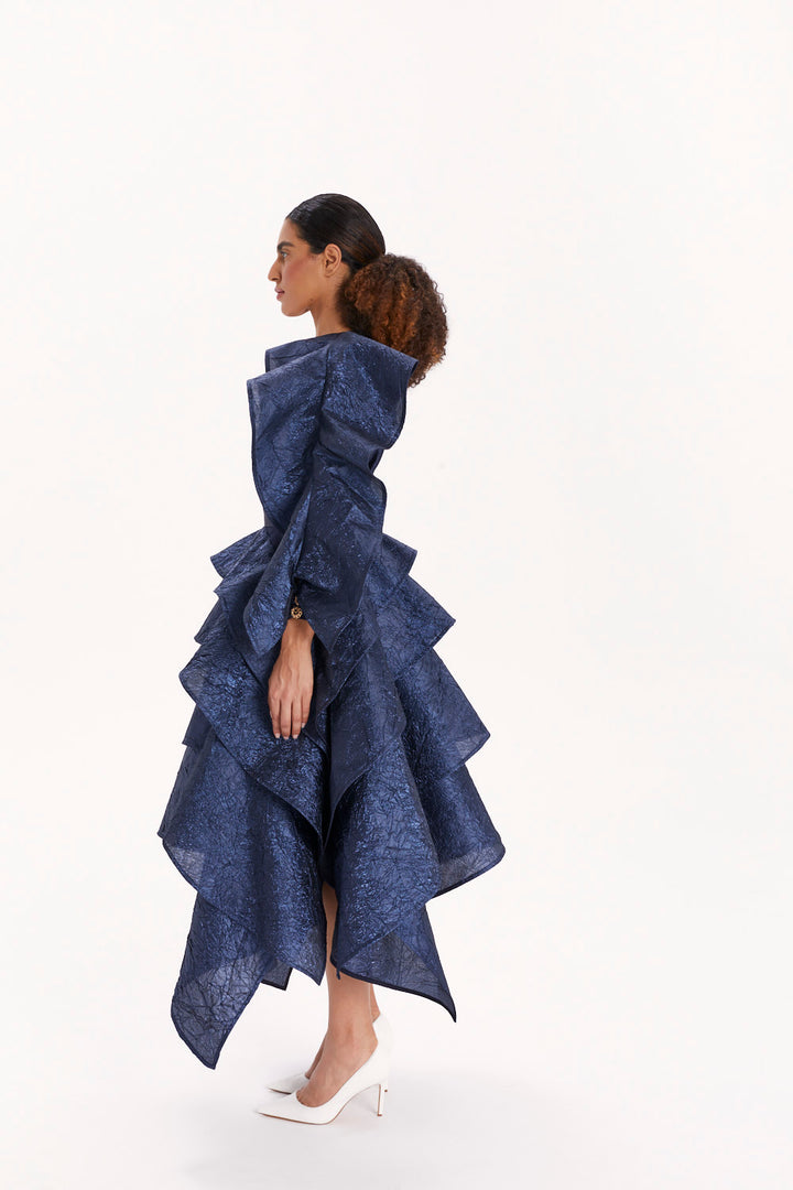 ASYMMETRICAL RUFFLED SKIRT