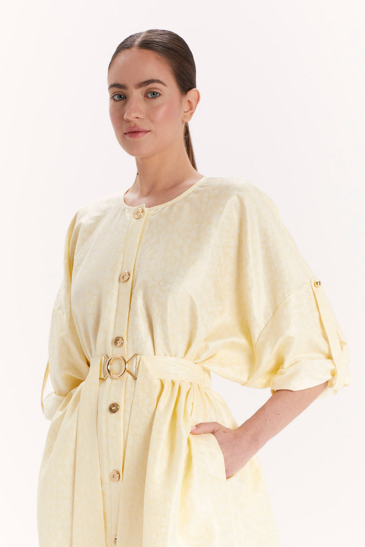 LONG BLOUSE WITH A BELT