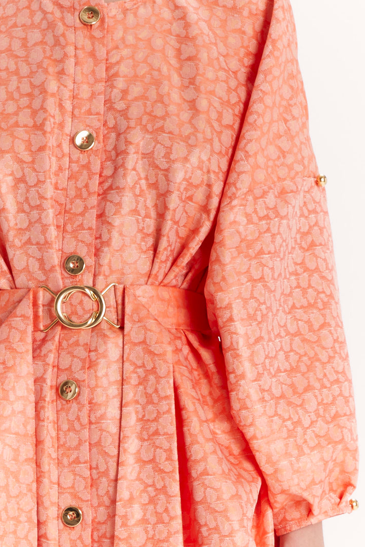LONG BLOUSE WITH A BELT