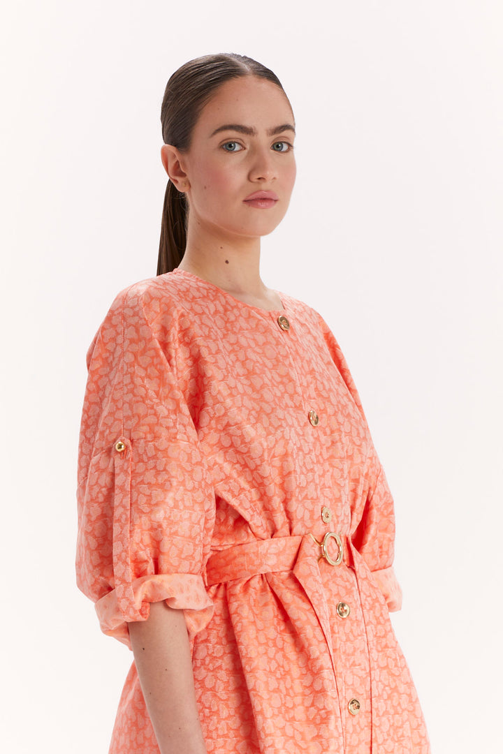 LONG BLOUSE WITH A BELT
