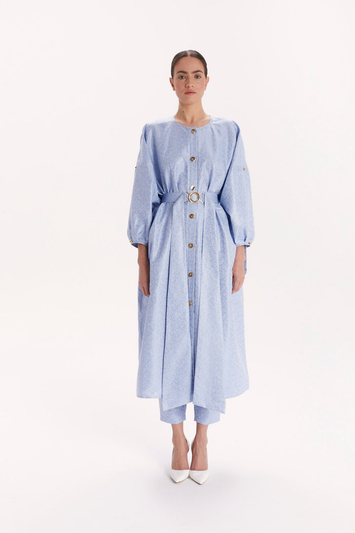 LONG BLOUSE WITH A BELT