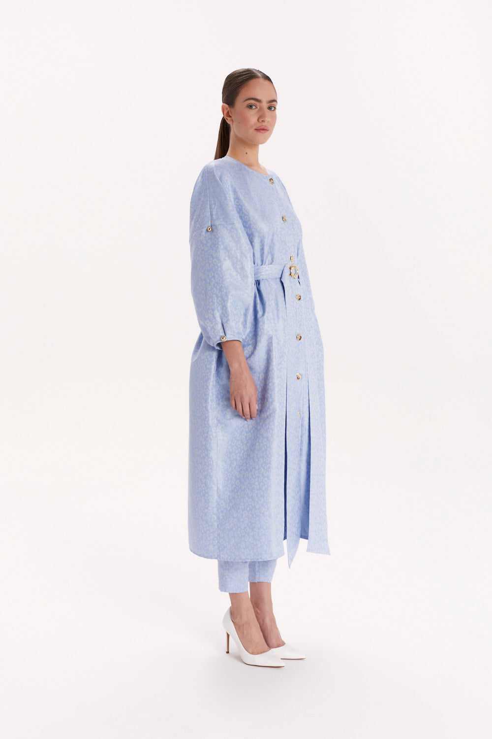 LONG BLOUSE WITH A BELT