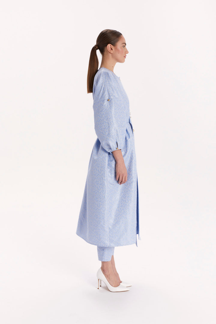 LONG BLOUSE WITH A BELT