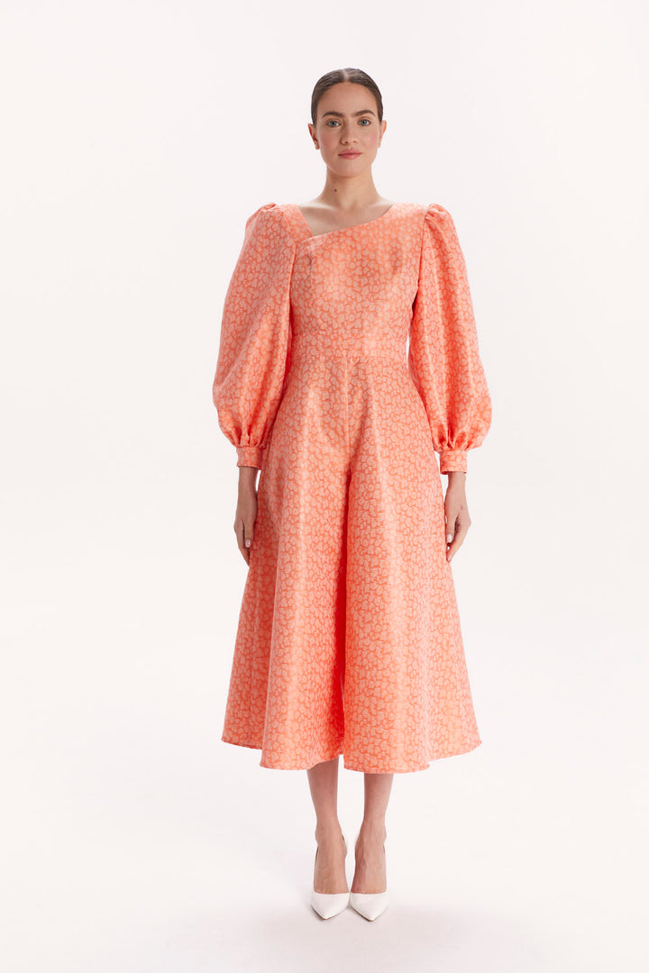 JUMPSUIT WITH AN ASYMMETRICAL NECKLINE AND WIDE LEGS