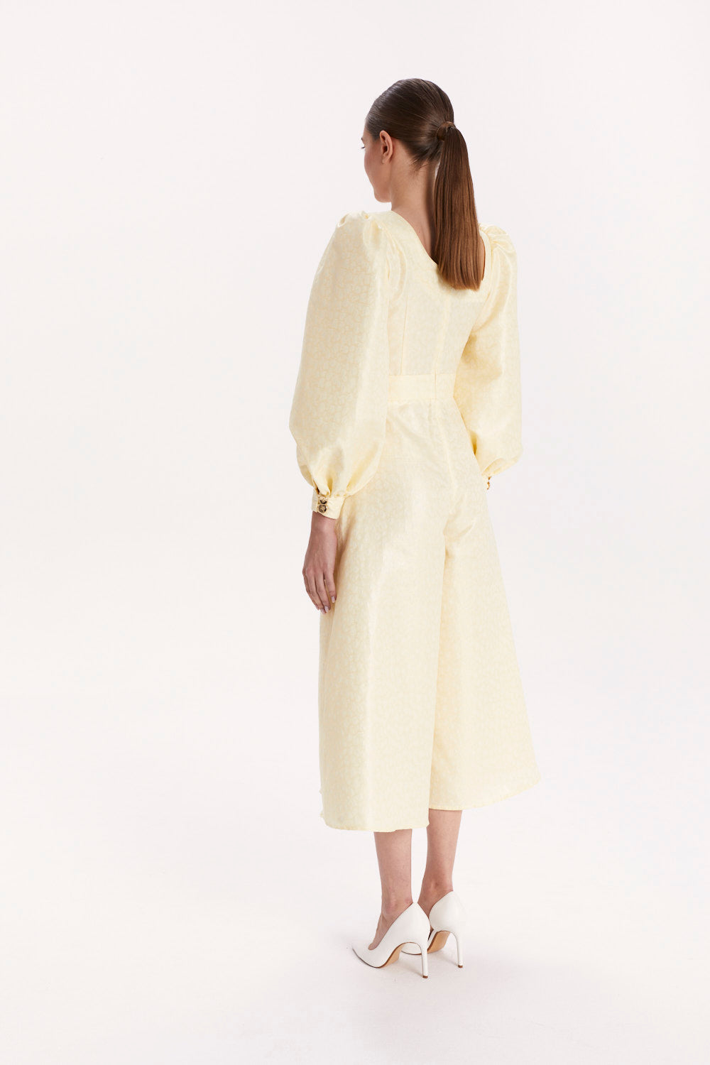 JUMPSUIT WITH AN ASYMMETRICAL NECKLINE AND WIDE LEGS