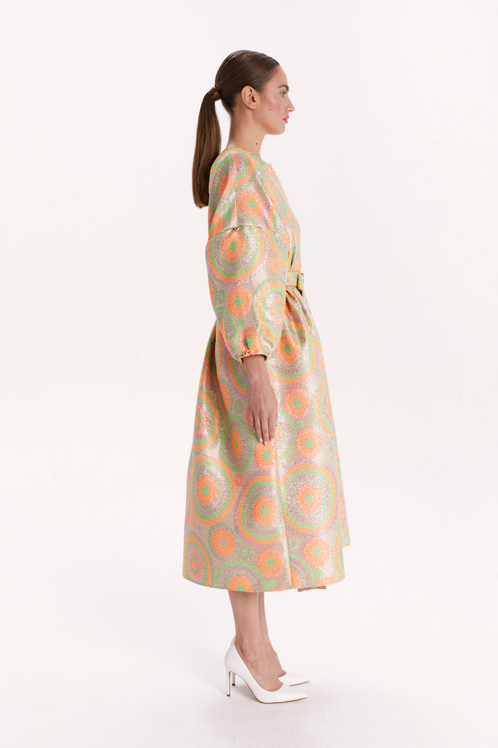 BUTTON-FRONT DRESS