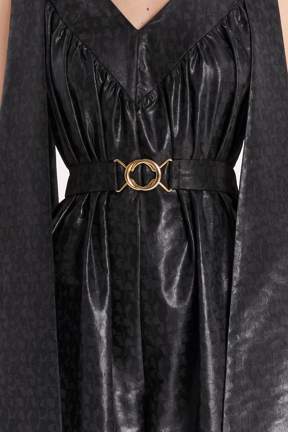 JUMPSUIT WITH TIE STRAPS AND WIDE LEGS