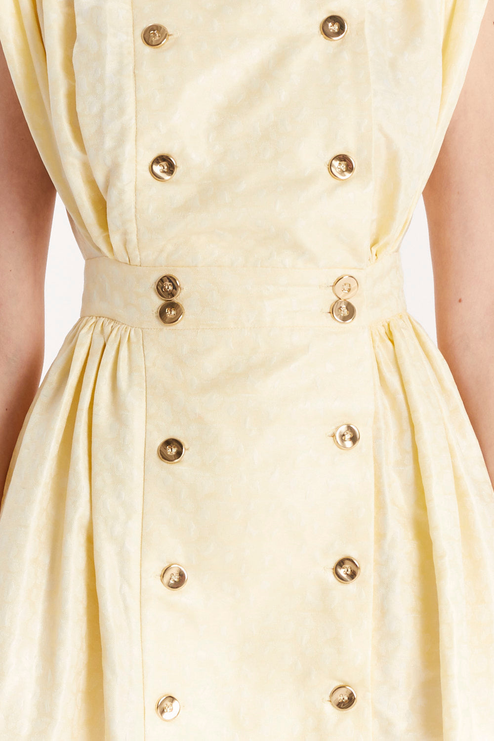 DOUBLE-BREASTED BUTTON-FRONT DRESS