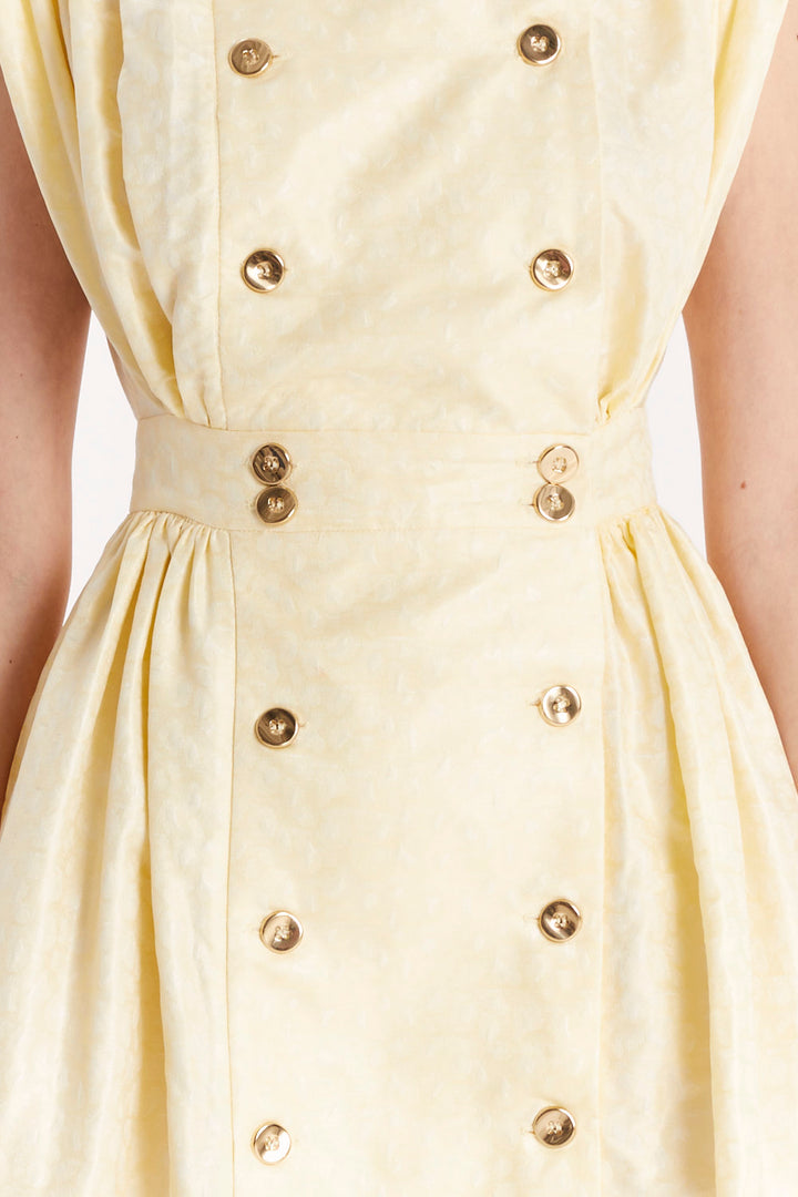 DOUBLE-BREASTED BUTTON-FRONT DRESS