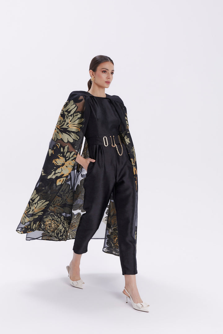 JUMPSUIT WITH CAPE