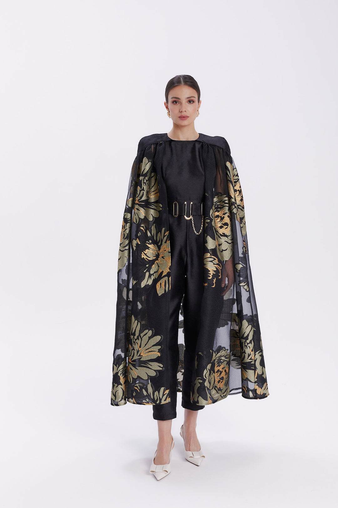 JUMPSUIT WITH CAPE