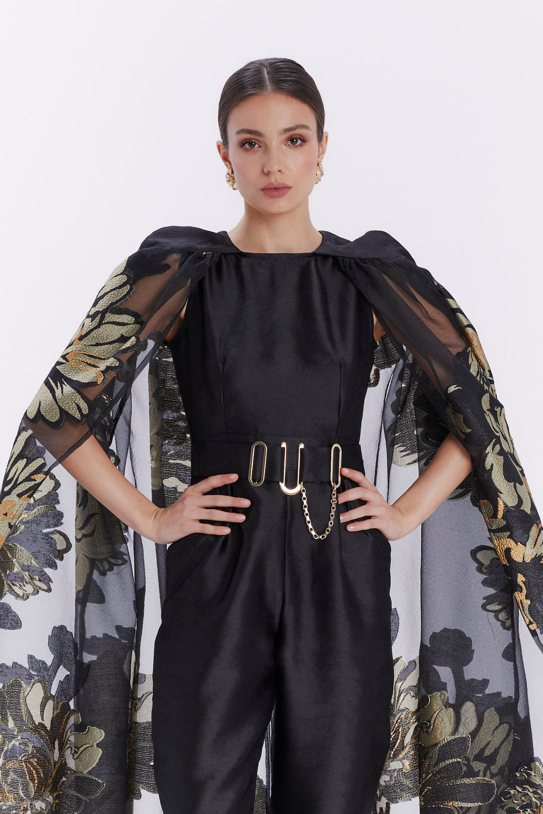 JUMPSUIT WITH CAPE