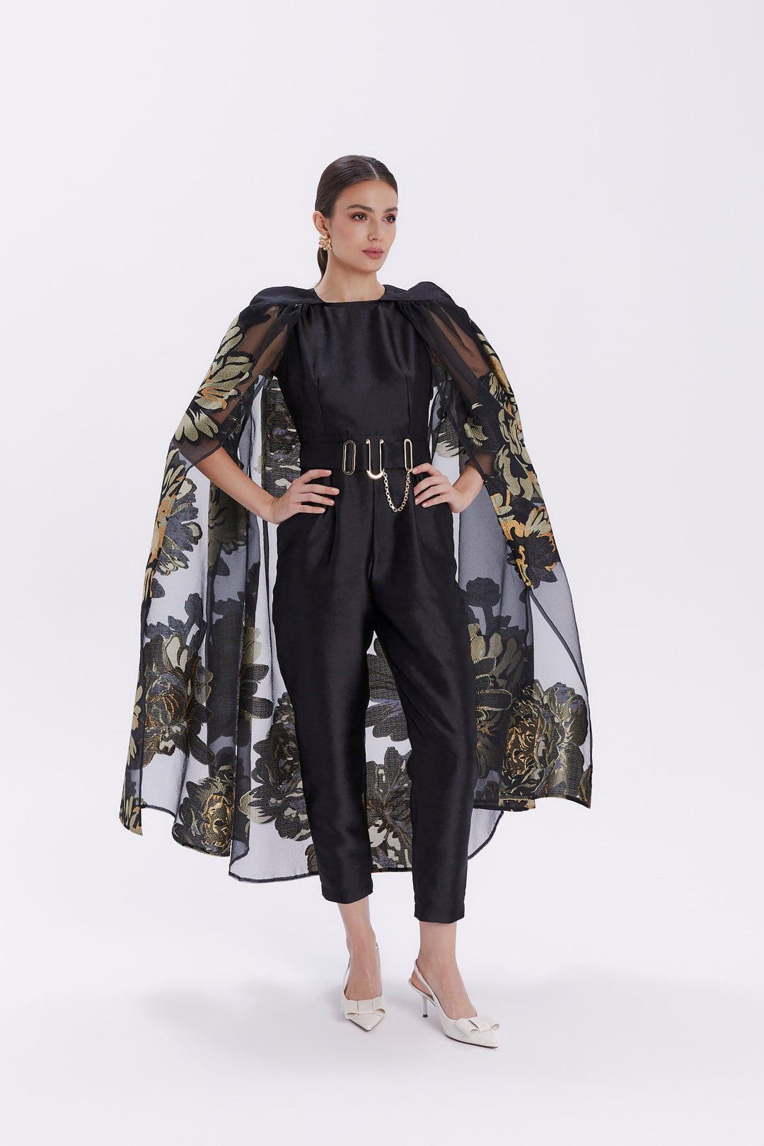 JUMPSUIT WITH CAPE