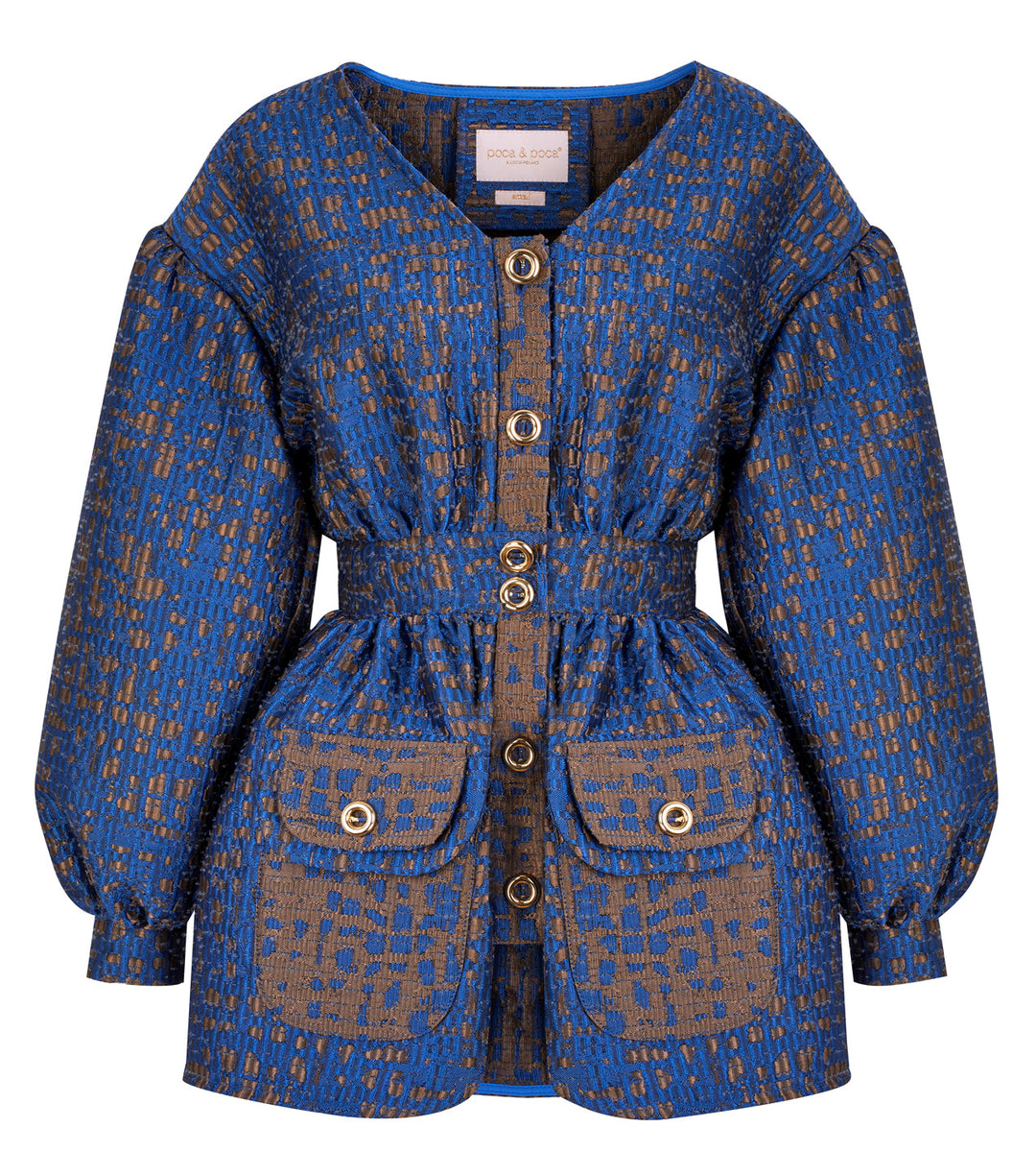 BUTTON-FRONT BLOUSE WITH LONG SLEEVES