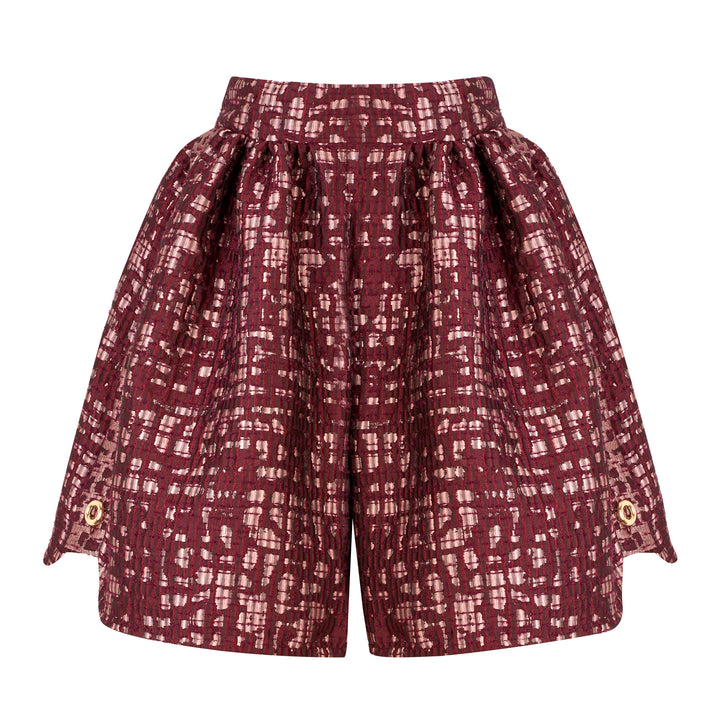 WIDE-LEG HIGH-WAISTED SHORTS