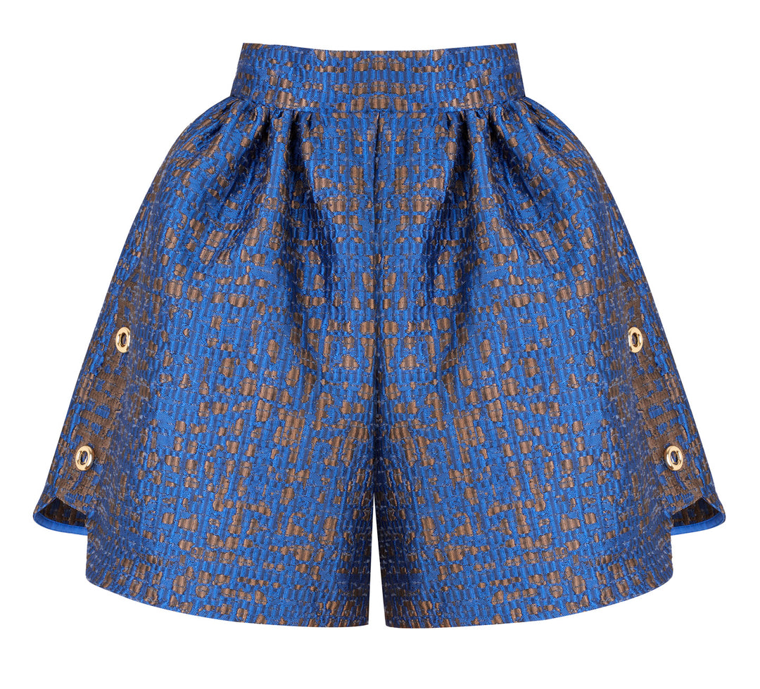 WIDE-LEG HIGH-WAISTED SHORTS