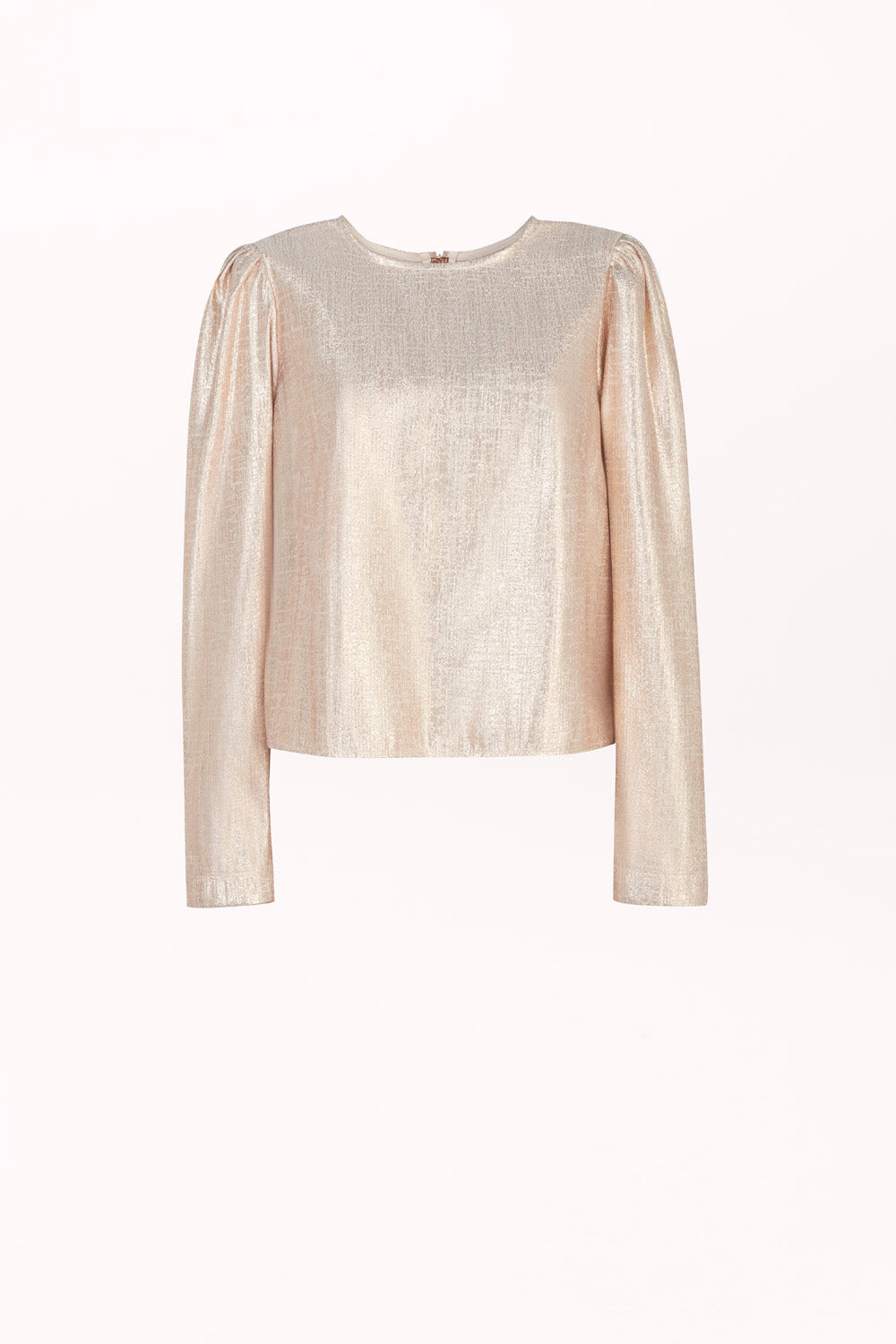 LONG-SLEEVE BLOUSE IN SHIMMERING FABRIC