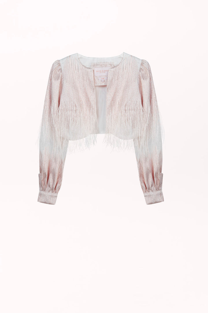 SHORT CAPE WITH LONG SLEEVES