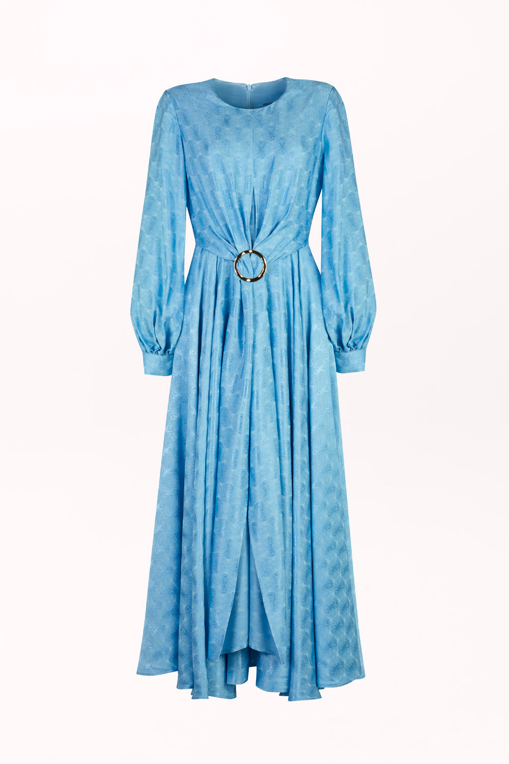 VISCOSE DRESS WITH LONG SLEEVES