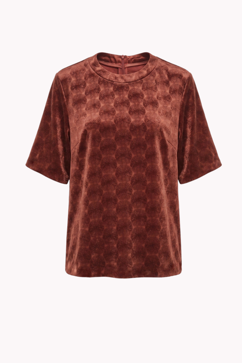 NOIRE STRAIGHT-CUT VISCOSE BLOUSE