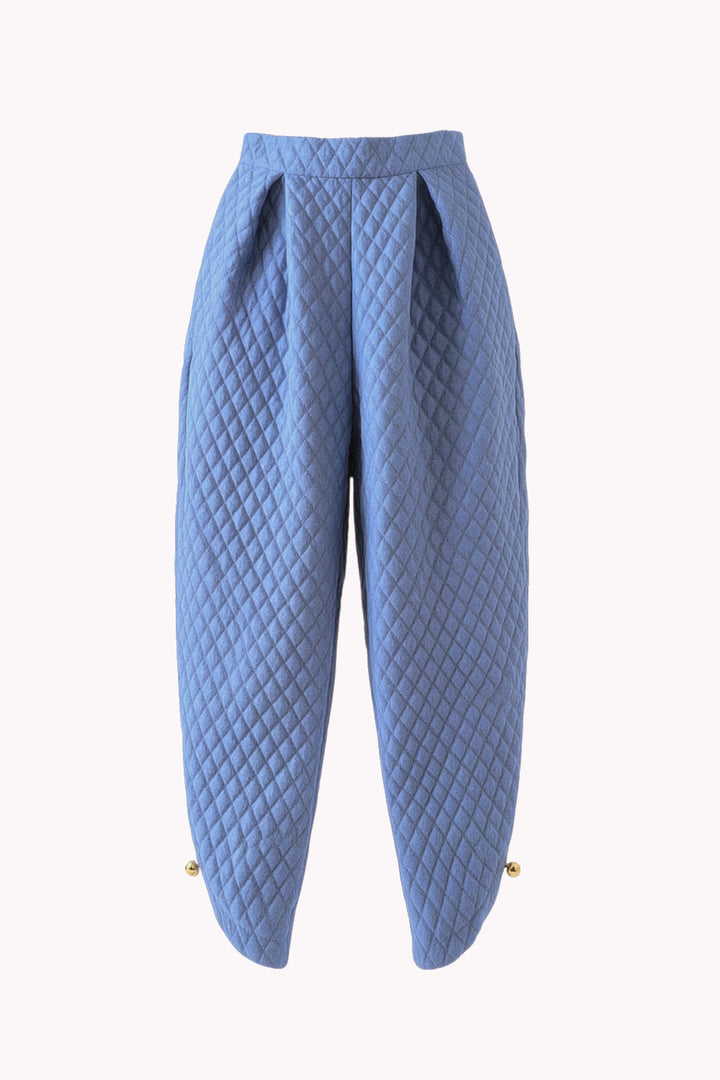VERA HIGH-WAISTED BARREL-LEG PANTS