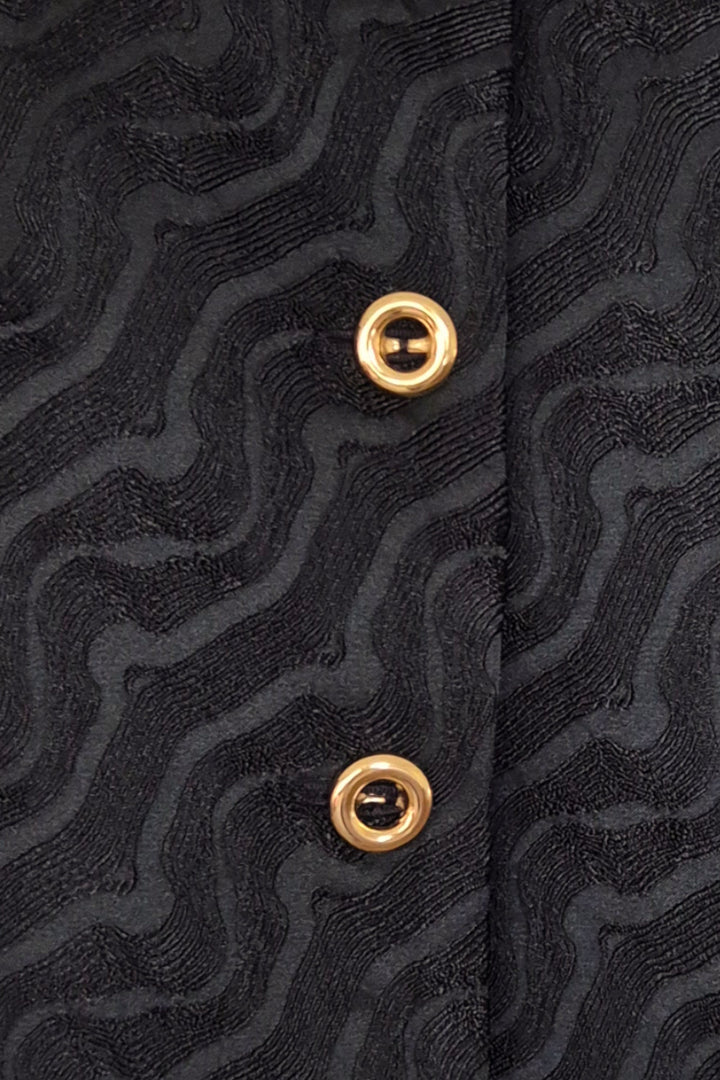 PAIGE BLOUSE WITH GOLD BUTTONS