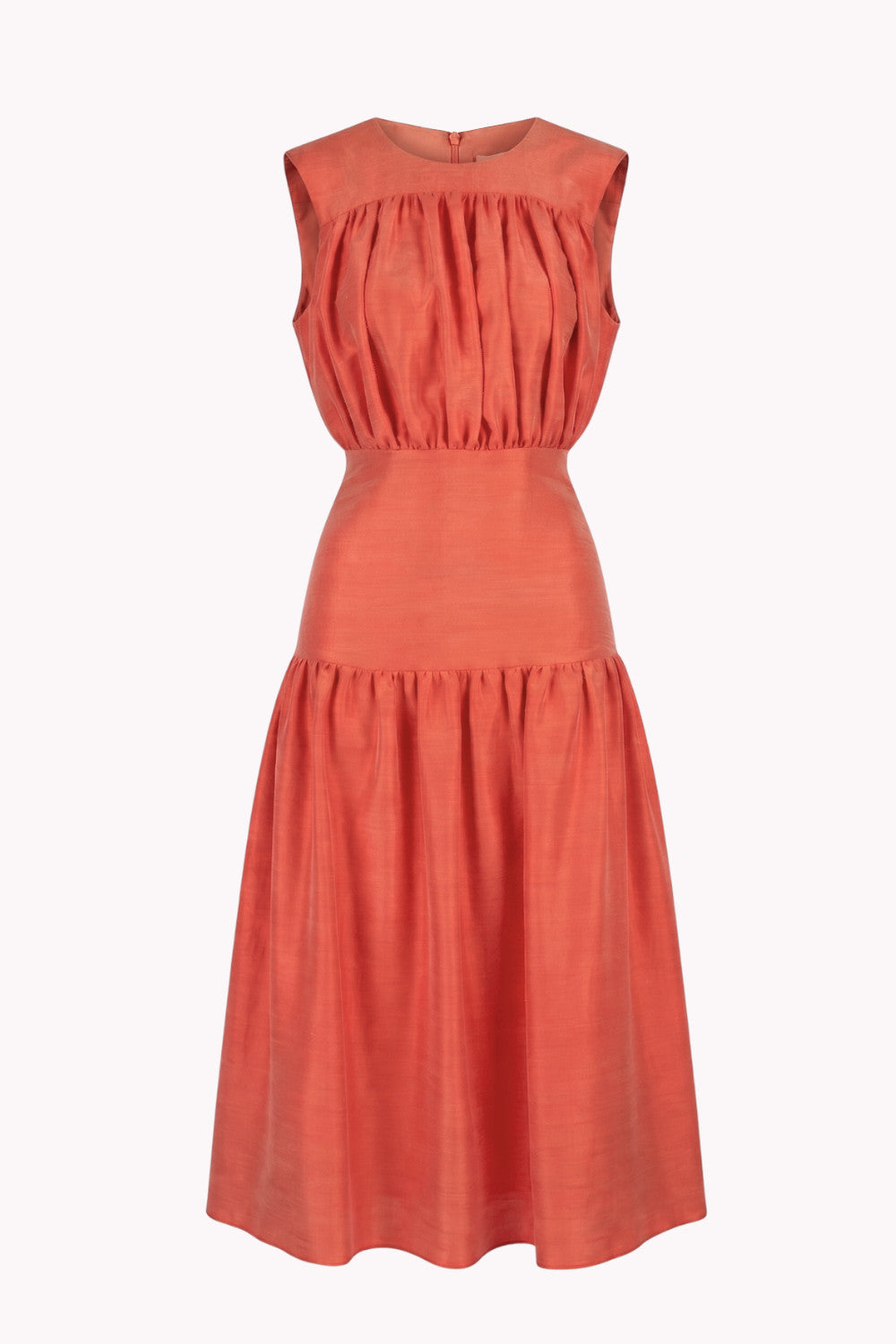 ROSALIND DRESS IN LYOCELL AND VISCOSE-BLEND FABRIC