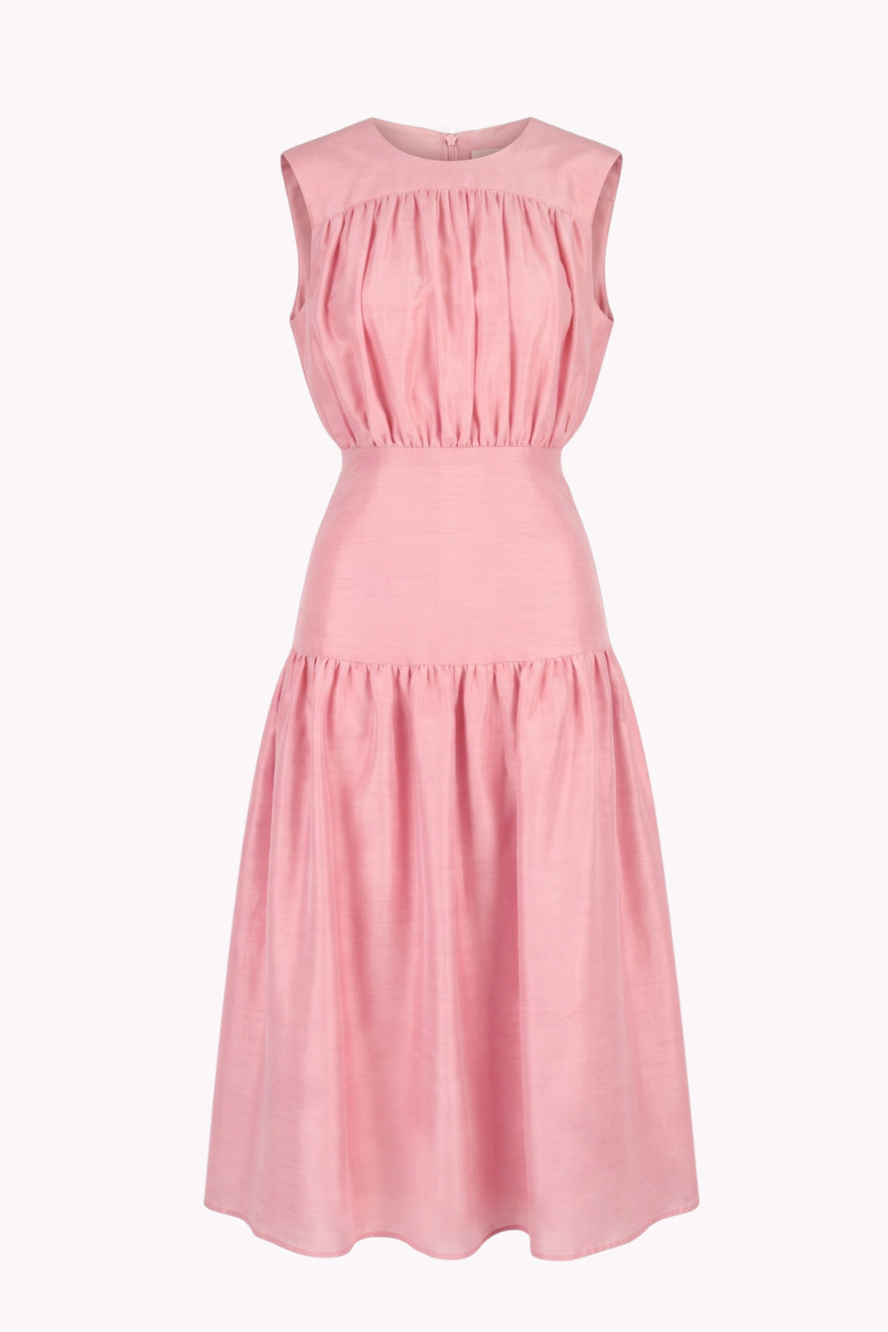 ROSALIND DRESS IN LYOCELL AND VISCOSE-BLEND FABRIC