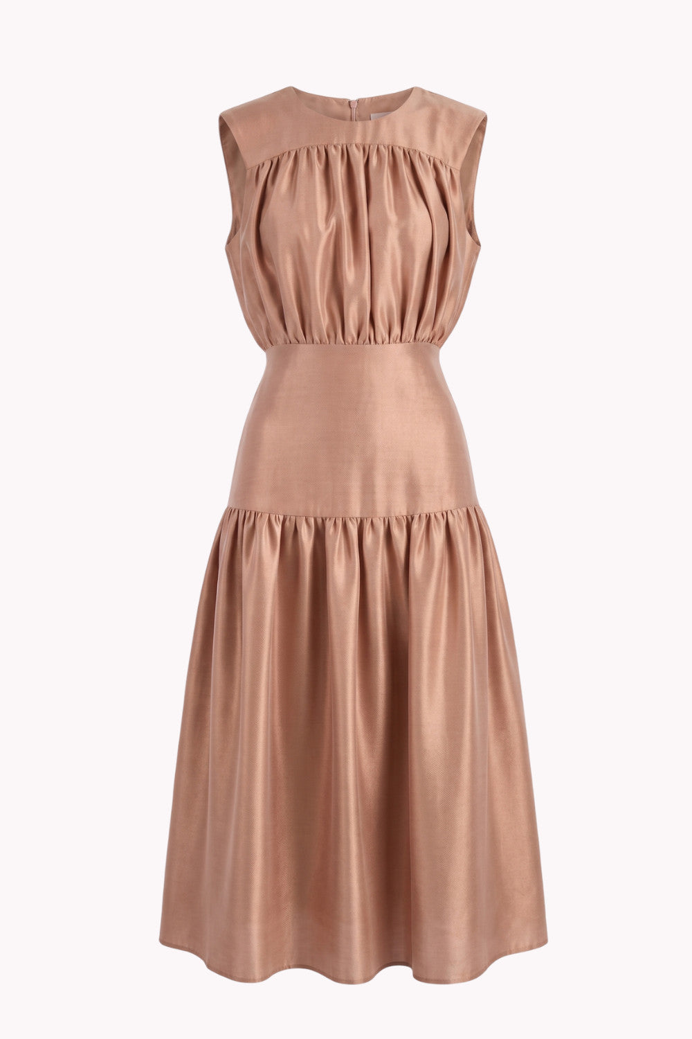 ROSALIND DRESS IN LYOCELL AND VISCOSE-BLEND FABRIC