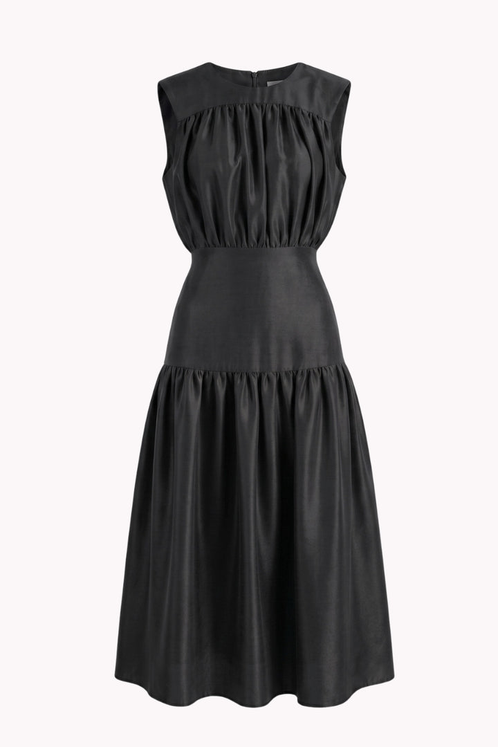 ROSALIND DRESS IN LYOCELL AND VISCOSE-BLEND FABRIC
