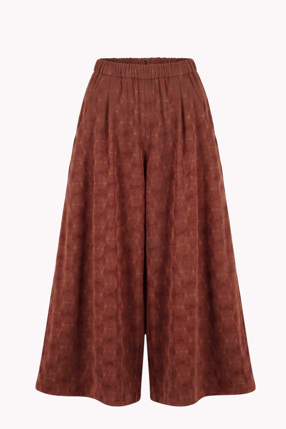 CLEO PLEATED WIDE-LEG PANTS