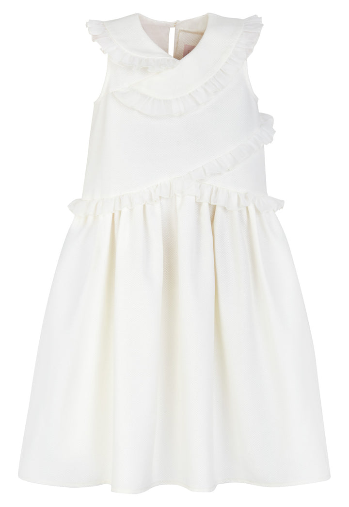 FLARED DRESS WITH DELICATE RUFFLES