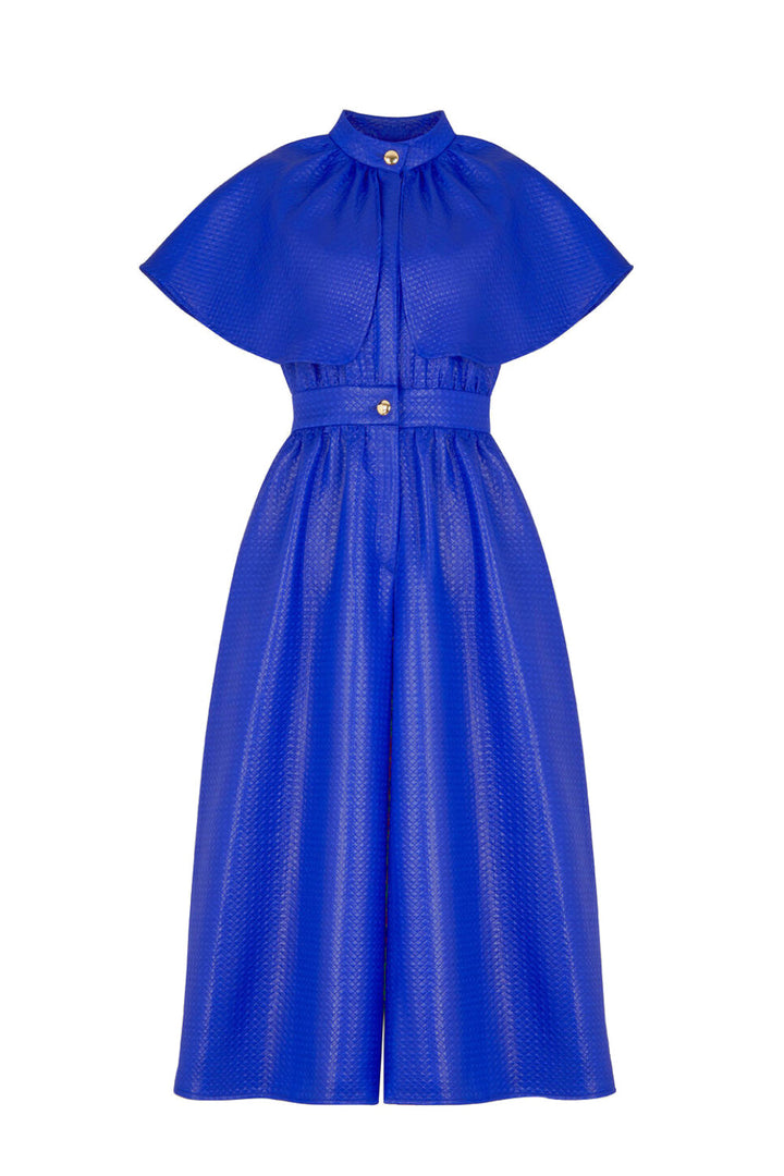 JUMPSUIT WITH WIDE LEGS AND A CAPE