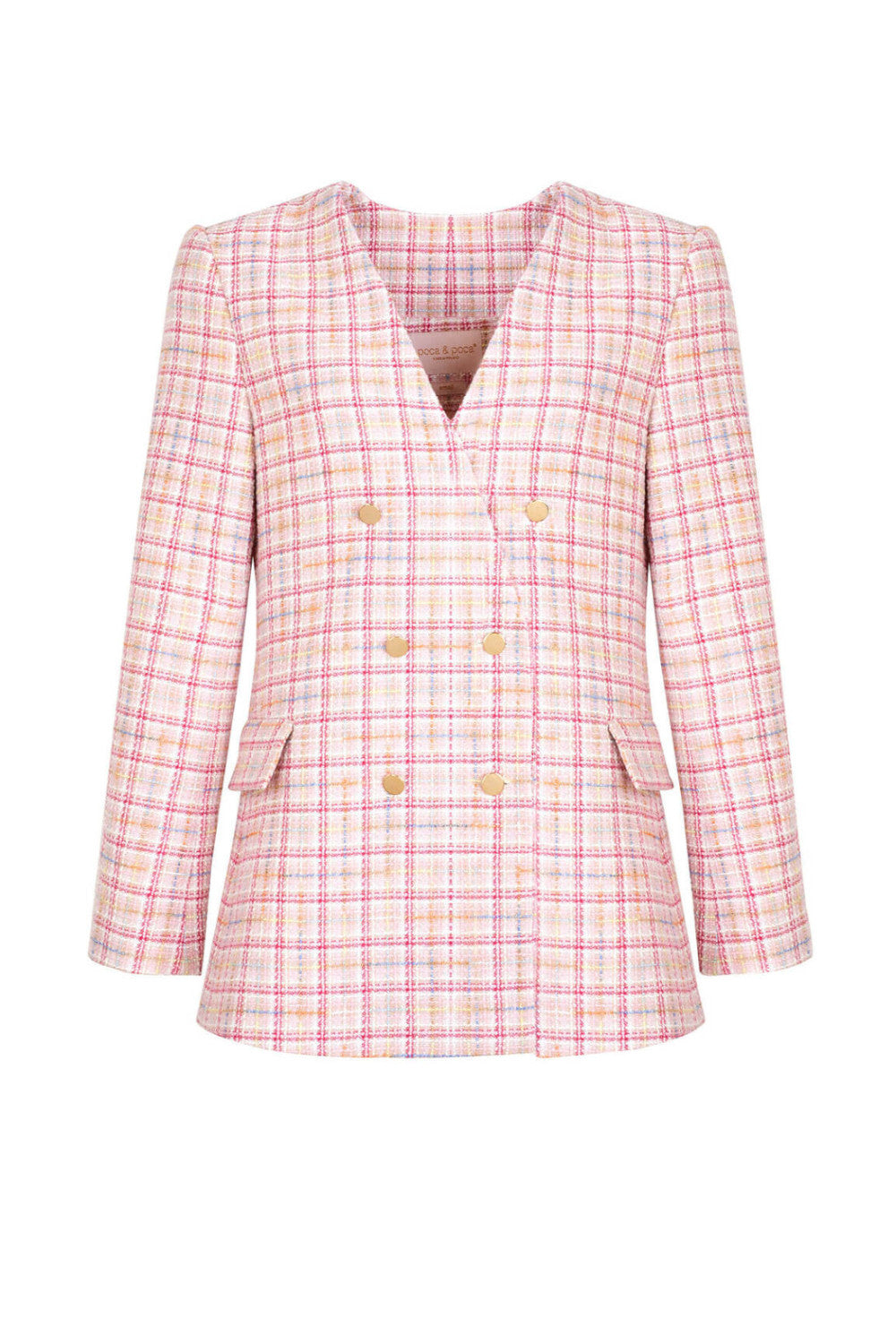 SIMONA DOUBLE-BREASTED TWEED JACKET