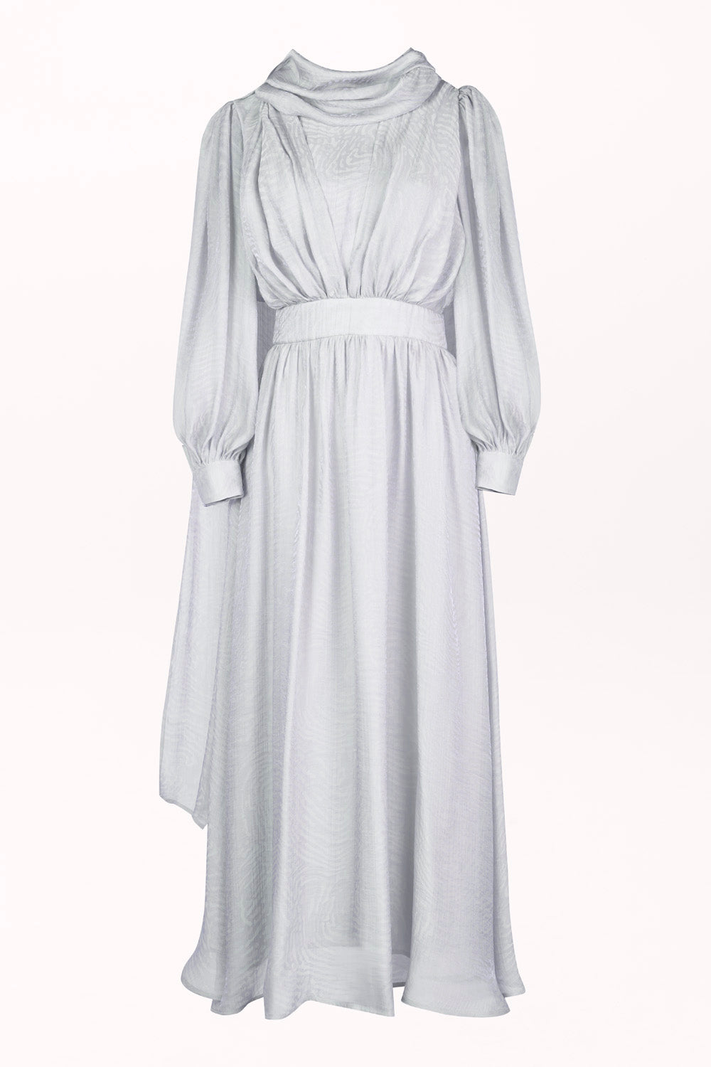MIDI DRESS WITH A SCARF DETAIL