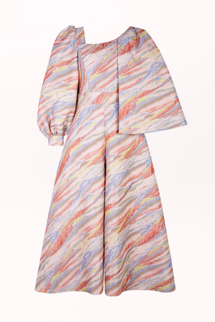 JUMPSUIT WITH WIDE LEGS AND AN ASYMMETRICAL NECKLINE