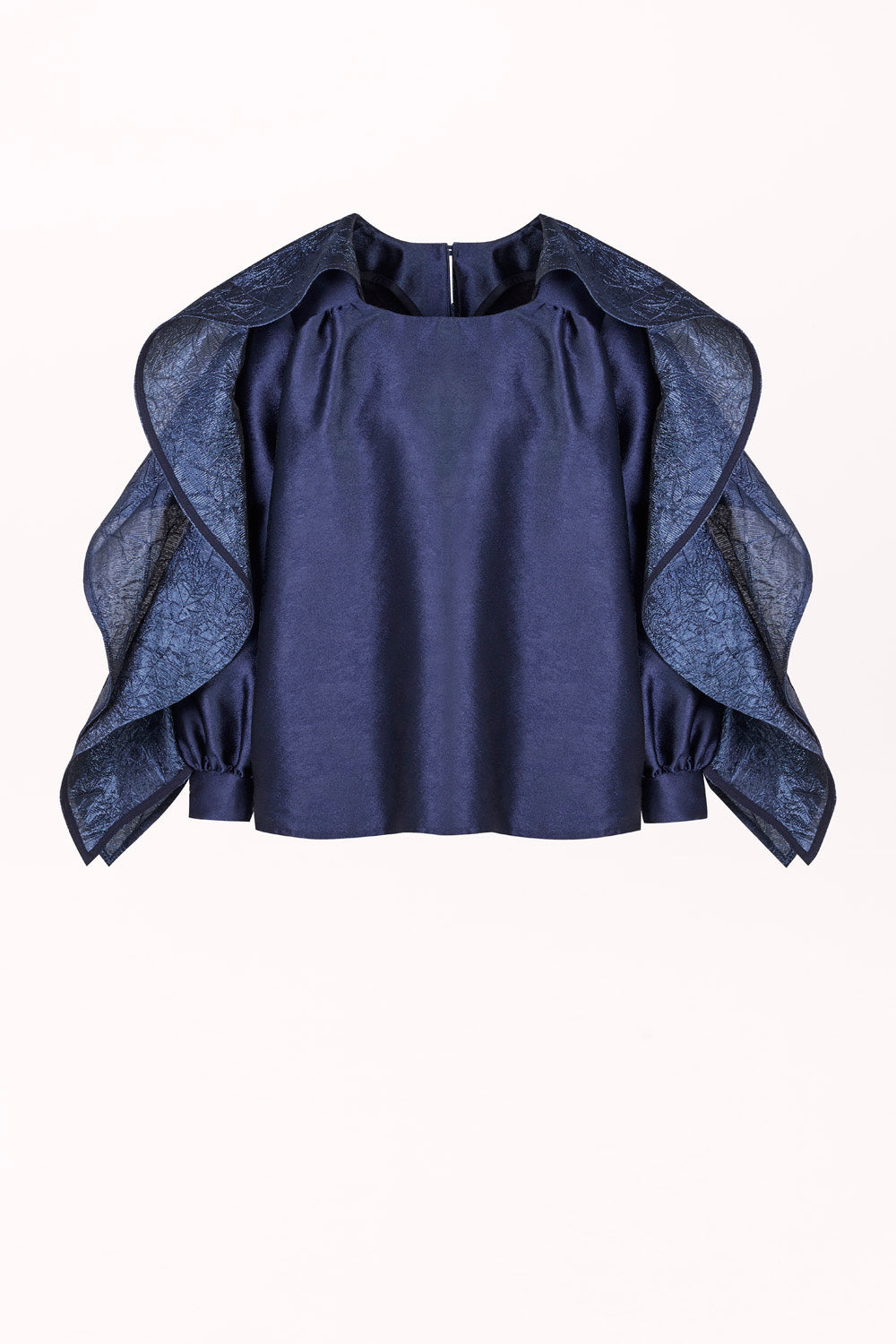BLOUSE WITH RUFFLES ON THE SLEEVES
