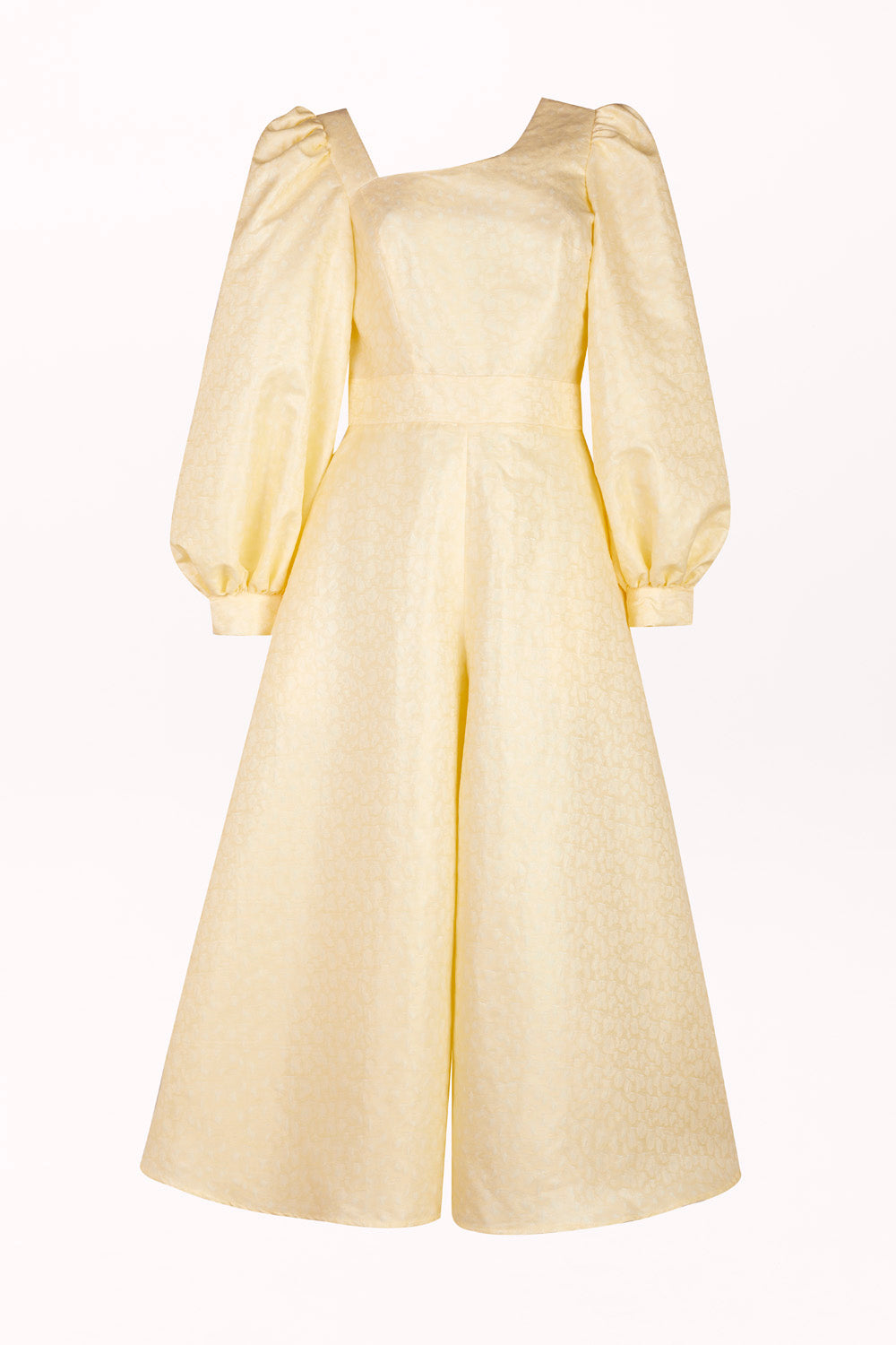 JUMPSUIT WITH AN ASYMMETRICAL NECKLINE AND WIDE LEGS
