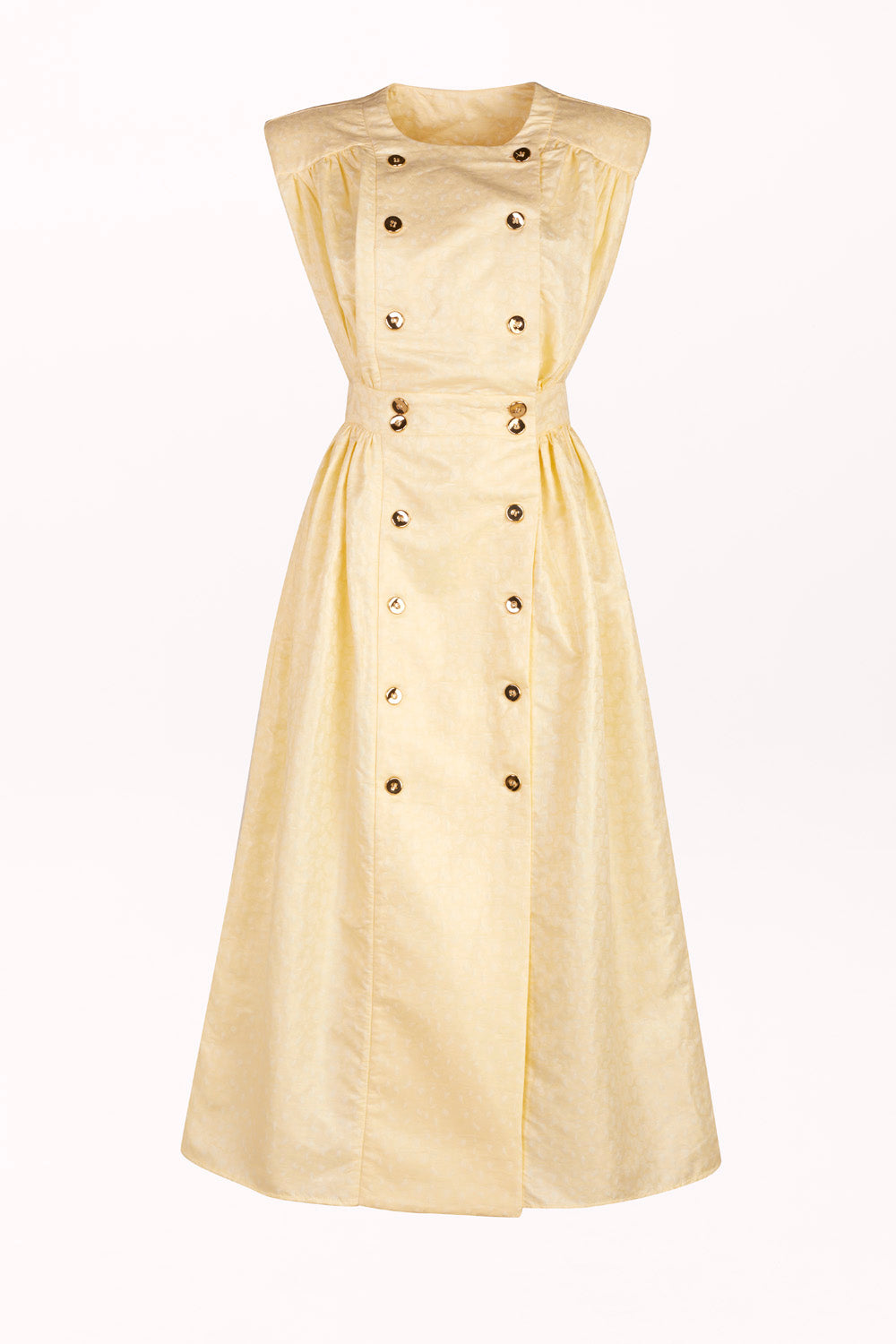 DOUBLE-BREASTED BUTTON-FRONT DRESS